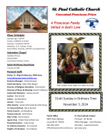 Sunday Bulletin 11/3/2024
