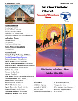 Sunday Bulletin 10/13/2024