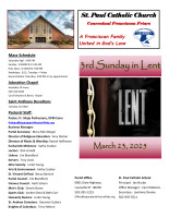 March 23, 2025 Sunday Bulletin