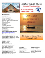 February 9, 2025 Sunday Bulletin