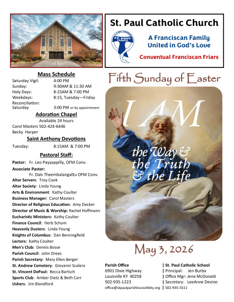 2026 - May 3 Sunday Bulletin