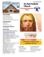 September 29th bulletin