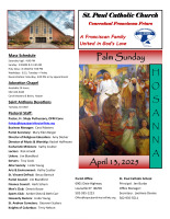 April 13, 2025 Sunday Bulletin