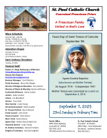 September 7, 2025 Sunday Bulletin