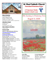 August 3, 2025 Sunday Bulletin