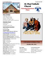 Sunday Bulletin 10/6/2024