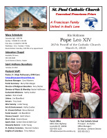 May 18, 2025 Sunday Bulletin
