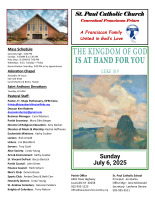 July 6, 2025 Sunday Bulletin