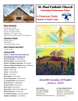 June 1, 2025 Sunday Bulletin